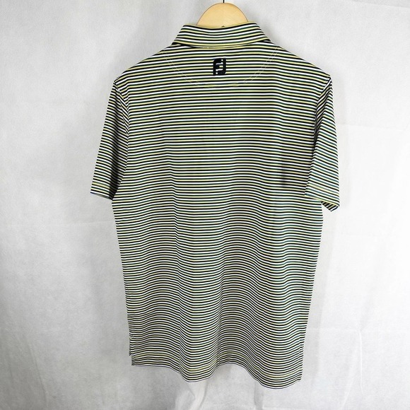 FootJoy Multi Stripe Golf Polo Shirt Size Medium - Picture 2 of 9